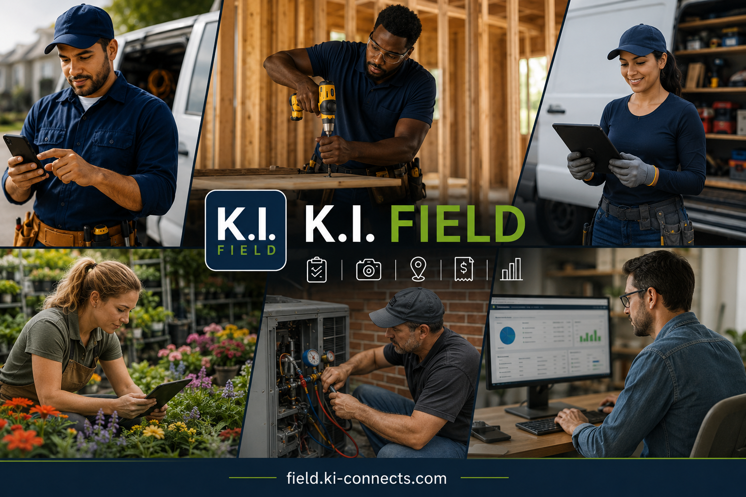 K.I. Field supporting contractors, cleaners, technology professionals and mobile service teams